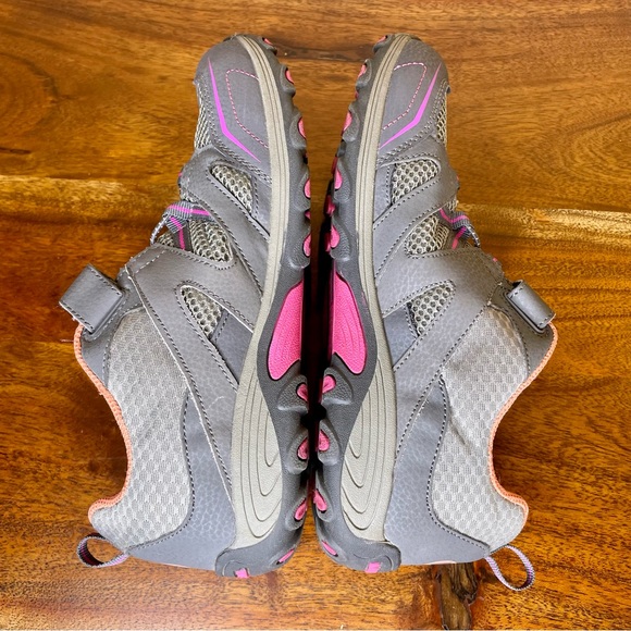 Merrell Girls 6.5 Trail Chaser Hiking Shoes Sneakers Gray Pink - Picture 8 of 11